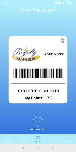 Royalty Rewards Member App