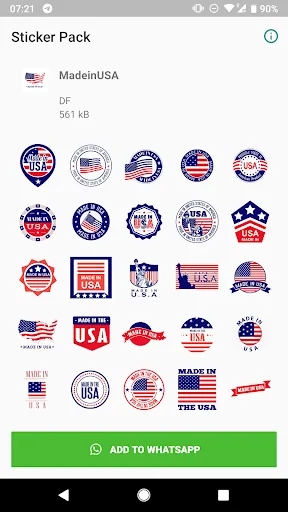 USA Stickers for WhatsApp