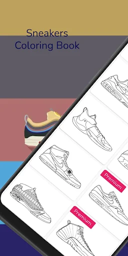 Sneakers Art Coloring Book