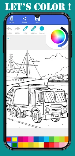 Cool Truck Coloring Book