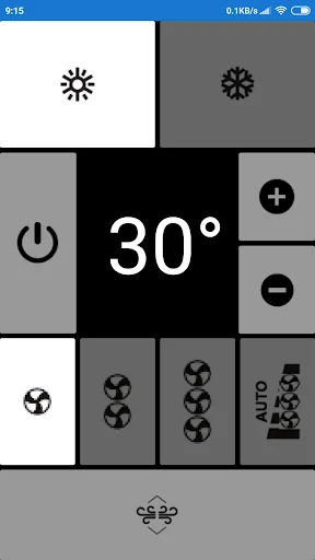 Remote Electrolux AC 0 setting