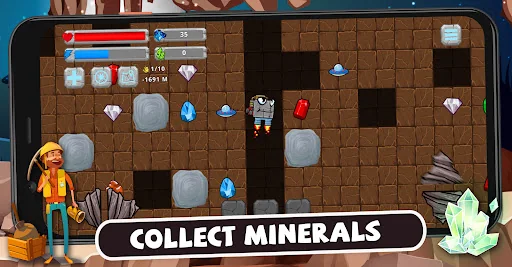 Digger Machine: find minerals