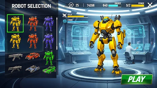 Shark Robot Transform Game 3D
