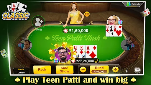 Teen Patti Flush:3 Patti Poker