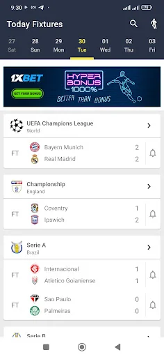 Soka: Football Scores