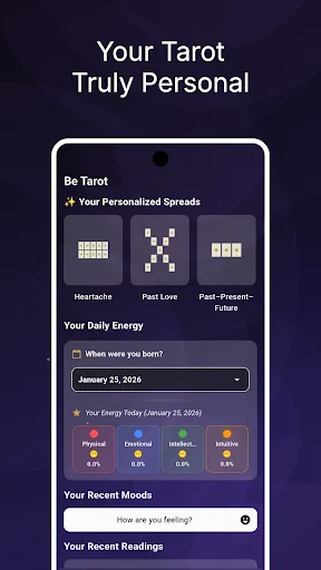 Be Tarot: AI Tarot & Moods