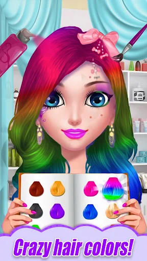 Girls hairstyle salon game