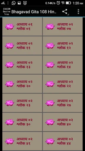 Bhagavad Gita 108 Sloka Hindi