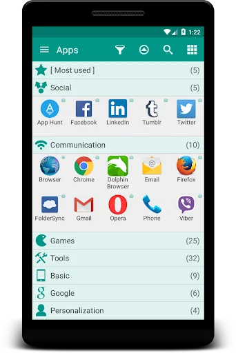 Glextor App Folder Organizer