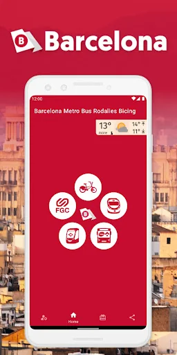 Barcelona Tram Metro Bus