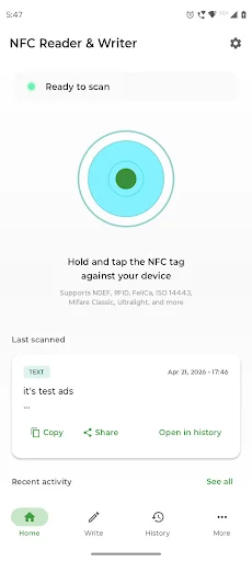 NFC/RF Reader and Writer