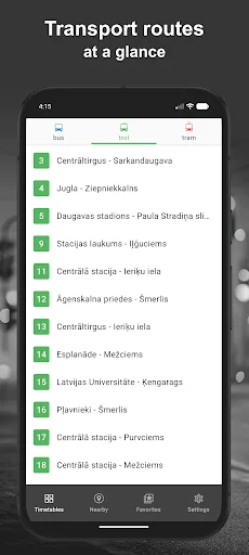 Riga Transport - timetables