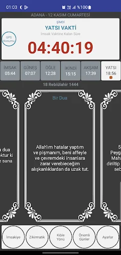 Ezan Vakti İmsakiye