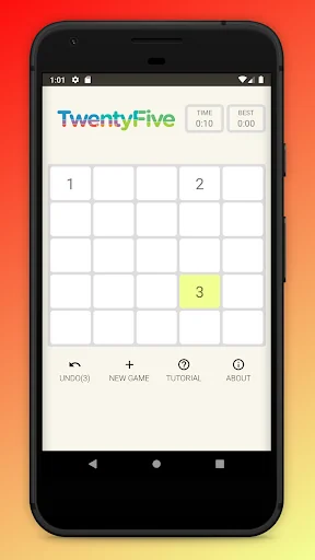 TwentyFive Number Puzzle