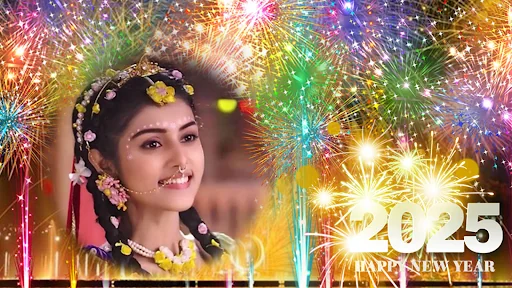 New year photo frame 2025