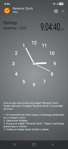 Reverse Clock