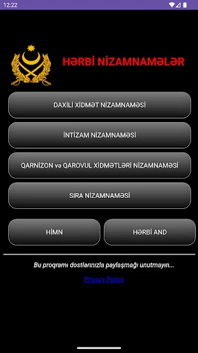 Hərbi Nizamnamələr Azərbaycan