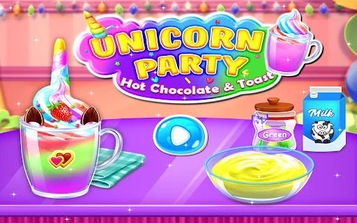 Unicorn Chocolate Toast Party