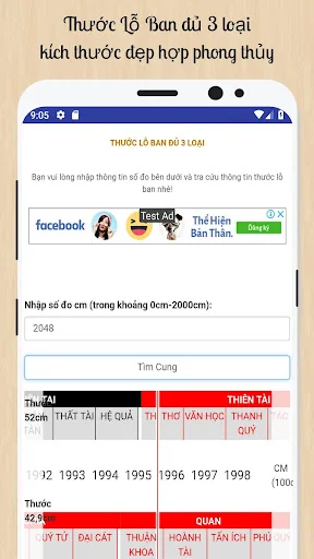 Thước Lỗ Ban đủ 3 loại