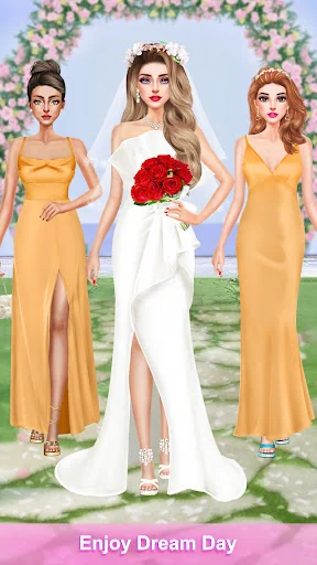 Bride Wedding Dress up Stylist