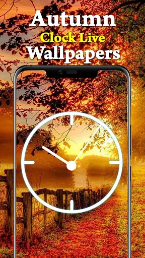 Autumn Clock HD Live Wallpaper