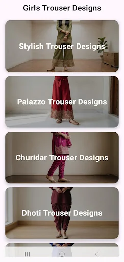 Girls Trouser Designs
