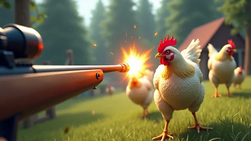 Chicken Gun Attack Shooter