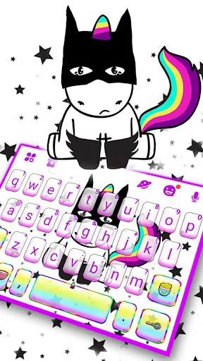 Bat Unicorn Keyboard Theme