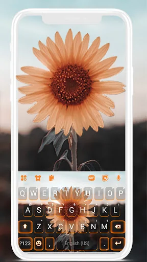 Beautiful Sunflower Keyboard B