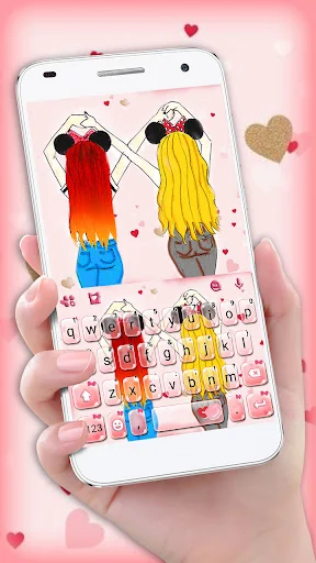 Best Friend Bow Girls Keyboard