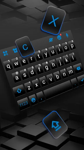 Black Blue Chat Theme