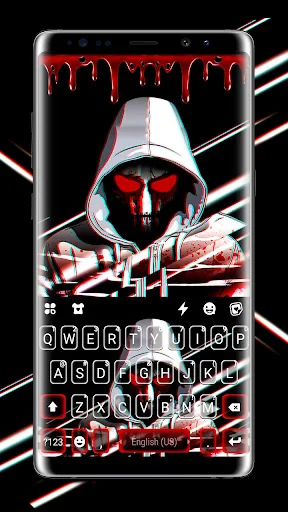 Bloody Mask Devil Keyboard Bac