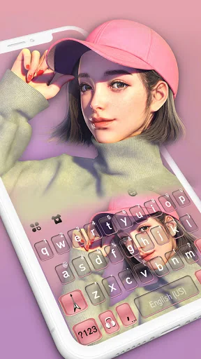 CGI Beauty Girl Keyboard Theme