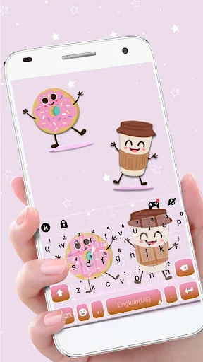Coffee And Donut Keyboard Them