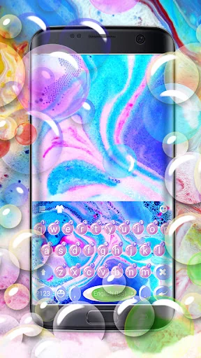 Colorful Bath Bubbles Keyboard