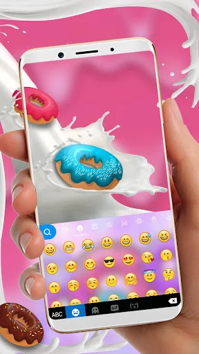 Colorful Donuts Keyboard Theme