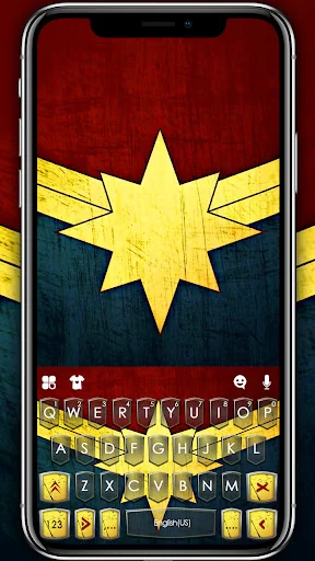 Comic Hero Medal Keyboard Them