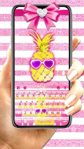 Cool Girly Pineapple Keyboard 