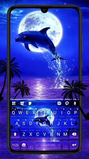 Dolphin Jump Keyboard Backgrou