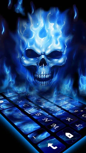 Flaming Skull 3D Theme