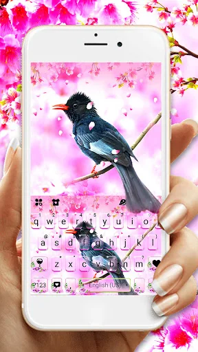 Flowers Garden Bird Keyboard T