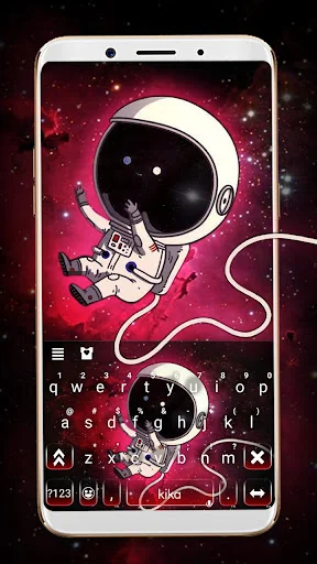 Galaxy Cartoon Astronaut Keybo