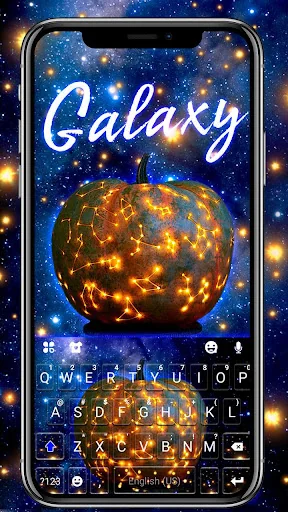 Galaxy Jack O Lantern Keyboard