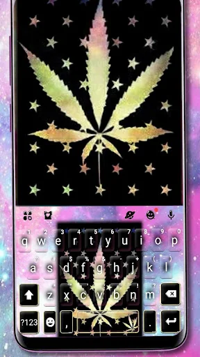 Galaxy Weed Keyboard Theme