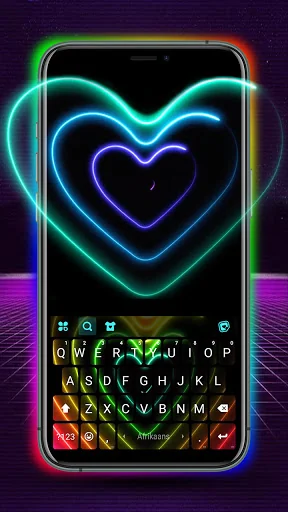 Love LED Neon Keyboard Backgro