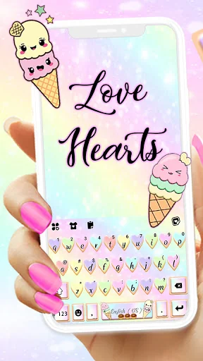 Pastel Sweet Cookie Keyboard B