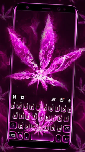 Pink Smokey Weed Keyboard Them