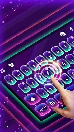 Purple Glow Keyboard Theme