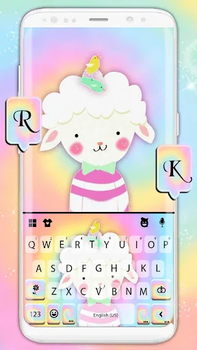 Rainbow Sheep Keyboard Theme