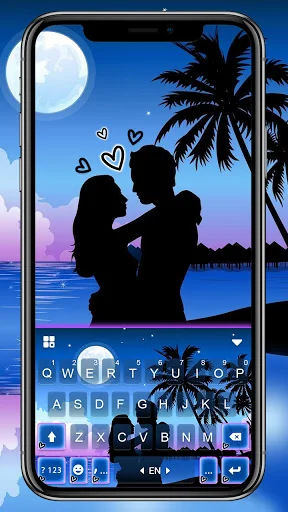 Romantic Beach Love Keyboard B